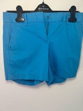J. Crew Turquoise High-Rise Cotton Shorts